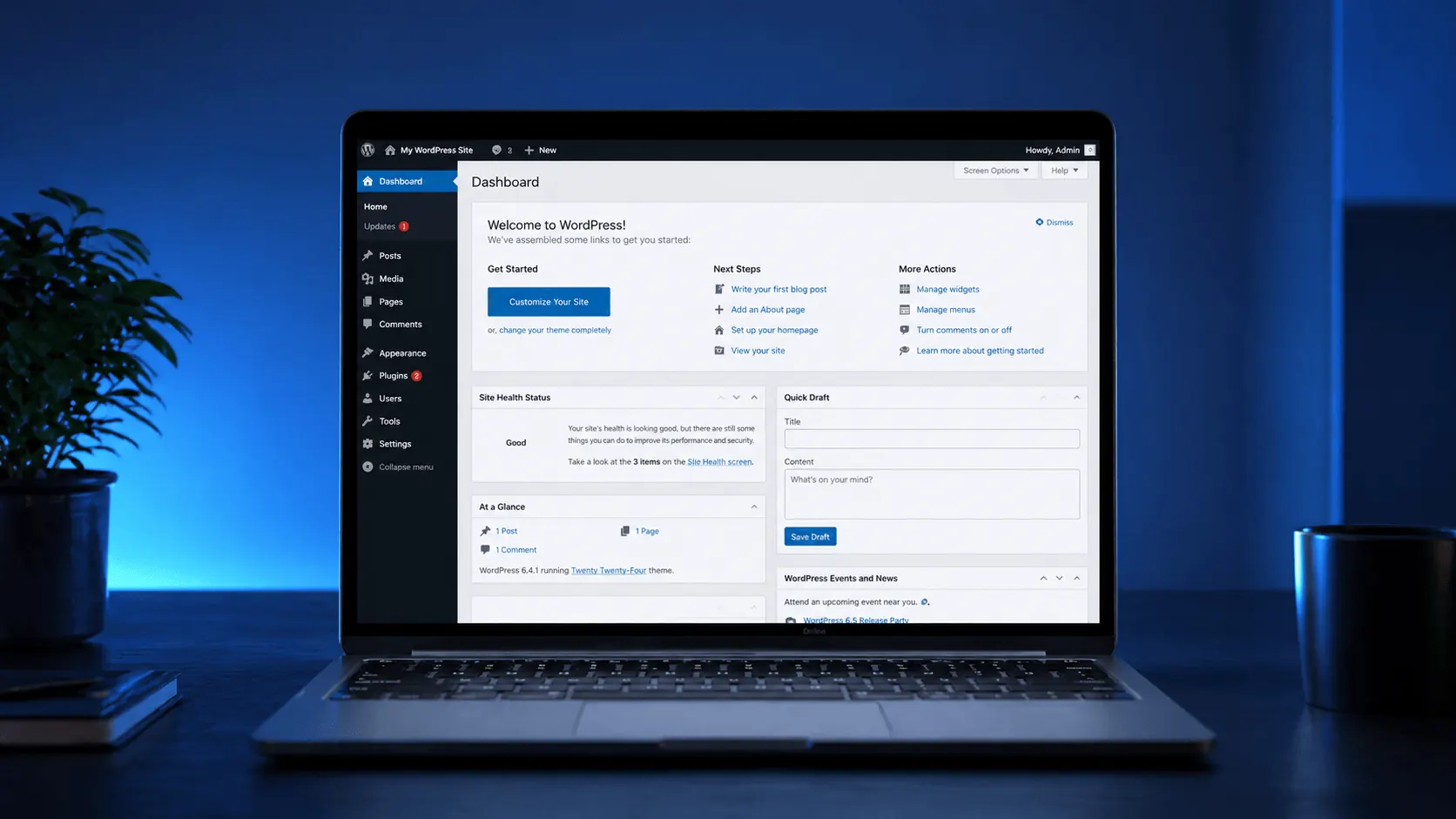 WordPress-Hosting-Abbildung
